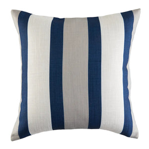 Garden Party Outdoor Decorative Accent Cushion - Blue, White Stripe