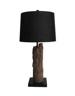 Rustic Charm Table Lamp - Brown, Black