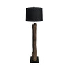 Rustic Charm Floor Lamp - Brown, Black