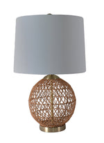 Rustic Charm Table Lamp - Brown, Grey