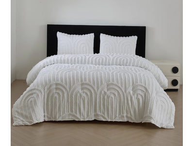 Rustic Charm 5-Piece Queen Comforter Set - White
