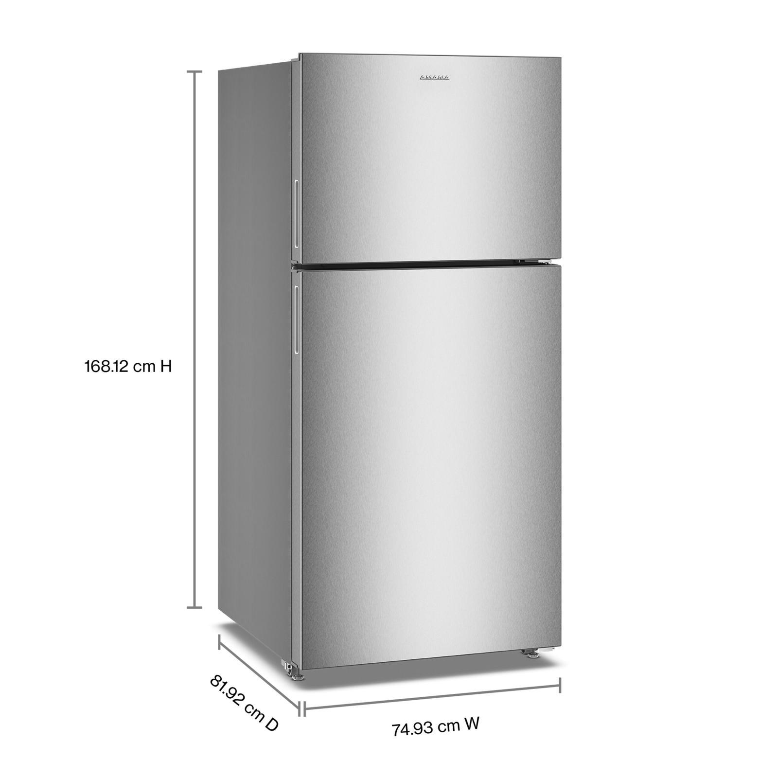 Amana 30" 19.3 Cu. Ft. Fingerprint Resistant Stainless Steel Top-Freezer Refrigerator - ARTX2419SZ