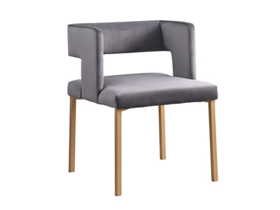 Antha Dining Chair - Gold, Grey