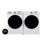 L2 White Front Load Washer (5.2 Cu. Ft) & White Electric Dryer (8.0 Cu. Ft) - LF52N3AWW/LE52N3AWW