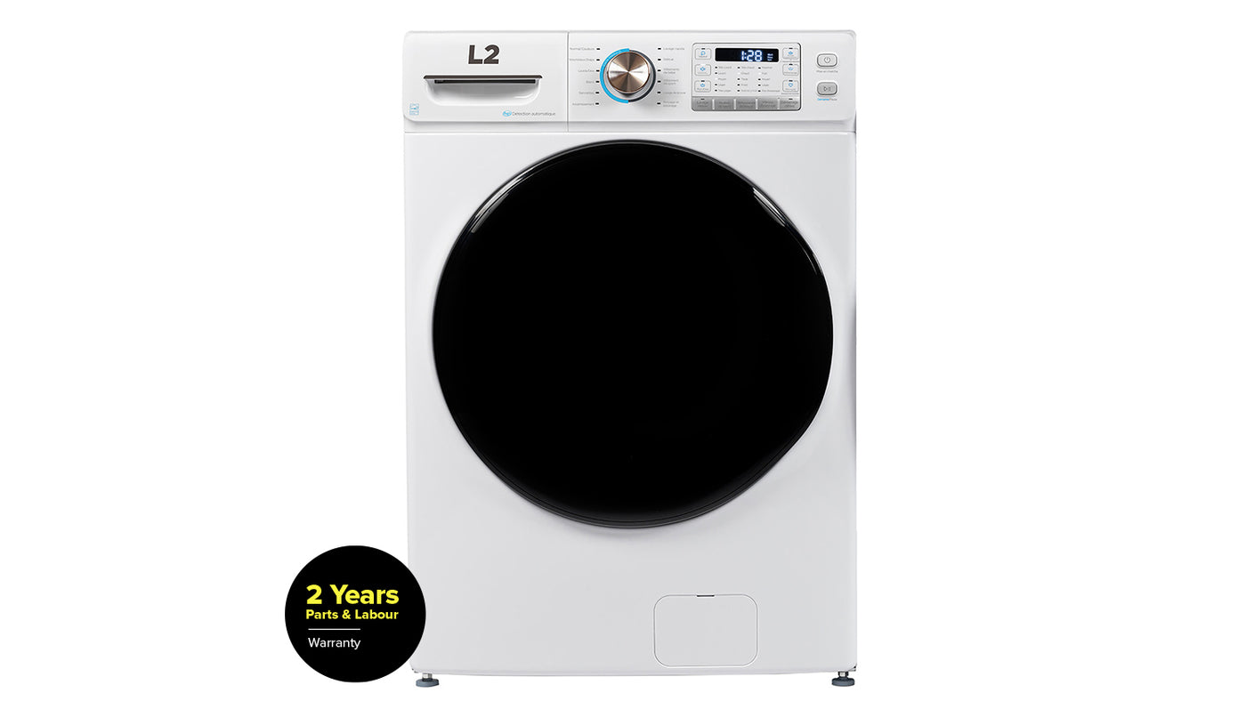 L2 White Front Load Washer with French Display (5.2 Cu. Ft) - LF52N3AWWFR