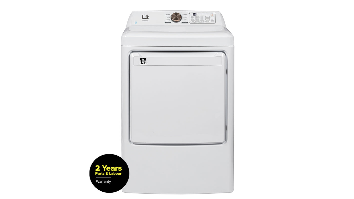 L2 White Electric Dryer (7.5 Cu. Ft) - LE52N1BWWC--
