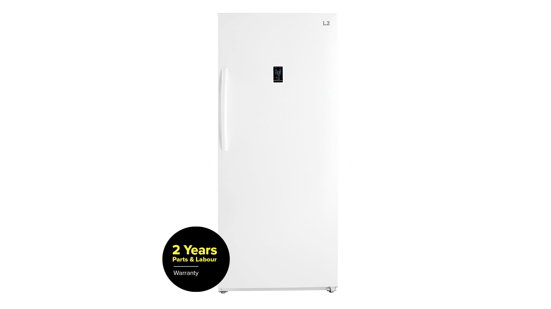 L2 White Upright Freezer and Convertible Fridge (21 Cu. Ft) - LRU21B6AWW--