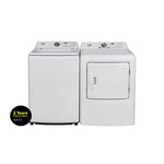 L2 White Top Load Washer (4.3 Cu. Ft) & White Electric Dryer (6.7 Cu. Ft) - LT43A3AWW/LE43A3AWW