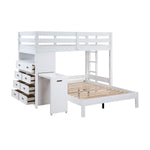 Nest Twin over Full Loft Bunk Bed - White