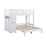 Nest Twin over Full Loft Bunk Bed - White