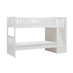 Noelle Twin Step Bunk Bed - White