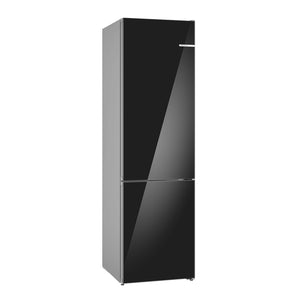 Bosch 24" Black Glass Smart Free-Standing Counter-depth Bottom Freezer Refrigerator with Home Connect (12.8) - B24CB80ESB
