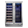 TCL Stainless Steel 20-Bottle Dual Zone Wine Cooler - B422D-3