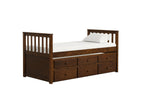 Trudy 6-Piece Twin Captain Bedroom Package with Trundle - Espresso