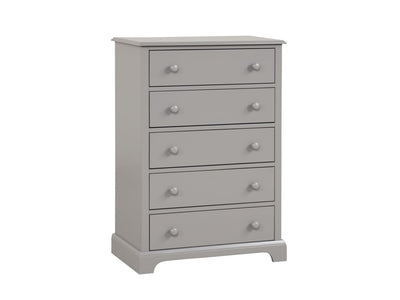 Trudy 5 Drawer Chest - Grey