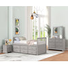 Trudy 6-Piece Twin Captain Bedroom Package with Trundle - Grey