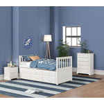 Trudy 5-Piece Twin Captain Bedroom Package with Trundle - White