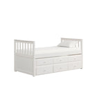 Trudy 5-Piece Twin Captain Bedroom Package with Trundle - White