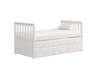 Trudy 5-Piece Twin Captain Bedroom Package with Trundle - White