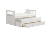 Trudy 5-Piece Twin Captain Bedroom Package with Trundle - White