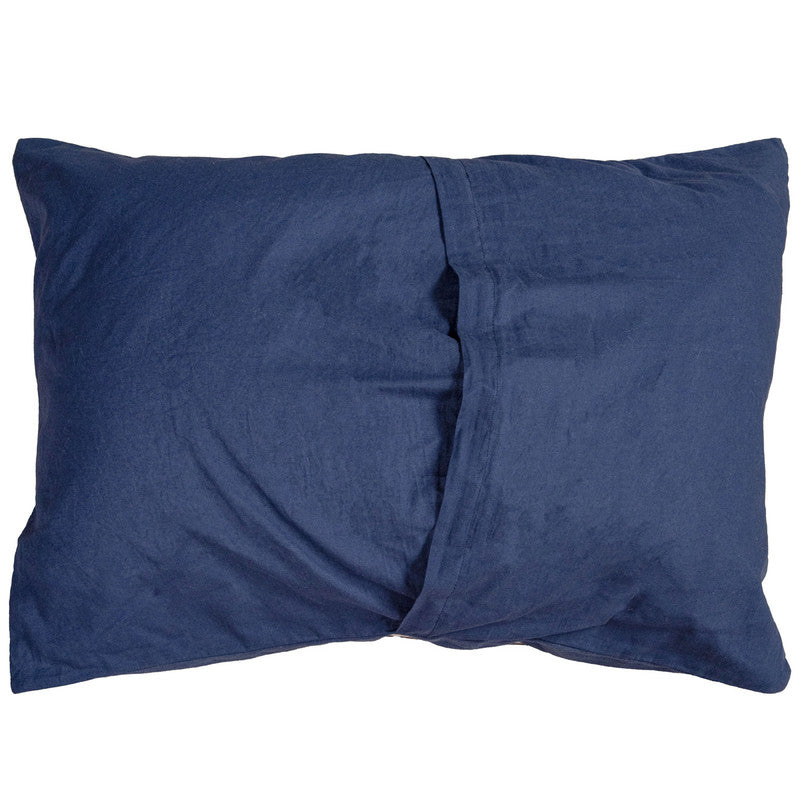 Aubrac Cotton King Comforter Set with 2 King Pillows - Blue