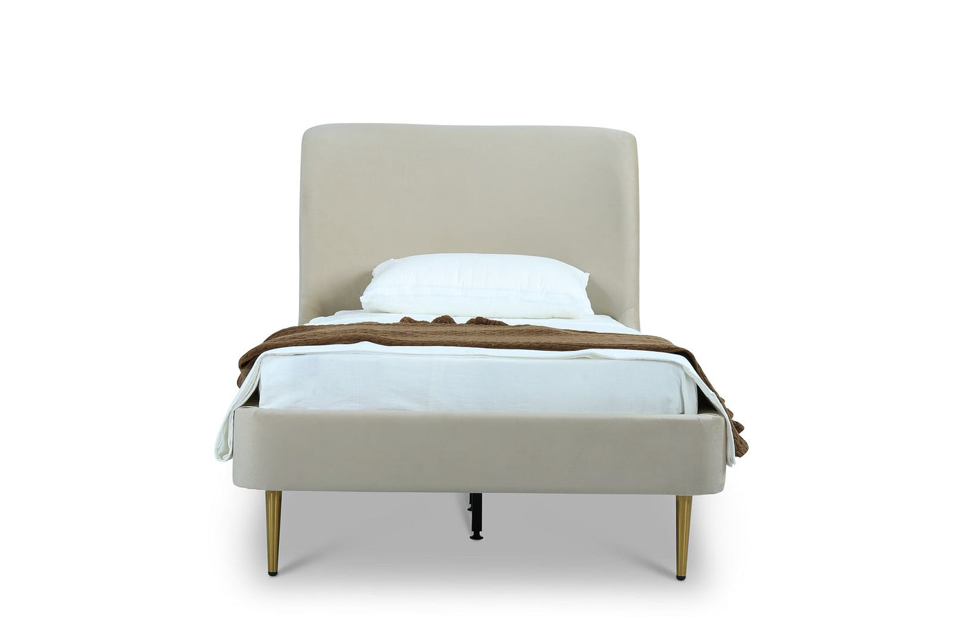 Stege Twin Bed - Cream with Gold Legs