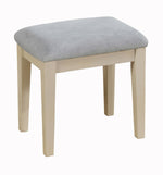 Nyla Vanity with Stool - White