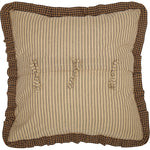 Millard Euro Sham - Black/Dark Tan