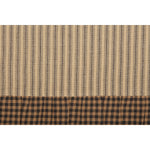 Millard Euro Sham - Black/Dark Tan