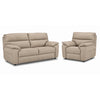 Toscana Leather Sofa and Chair Set - Tan
