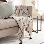 Ardahan 50" x 60" Throw - Black/Cream