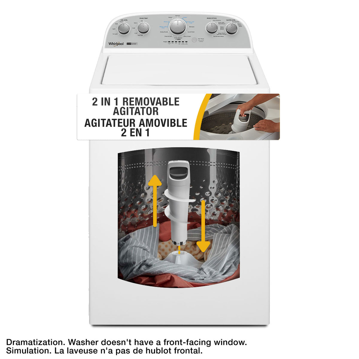 Whirlpool White Top Load Washer (4.4 Cu Ft) WTW4957PW Leon's