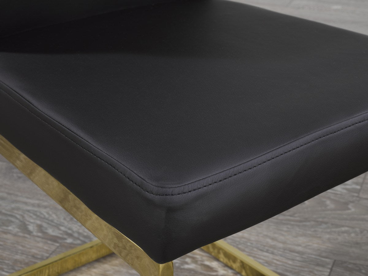 Cierra Dining Chair - Black, Gold