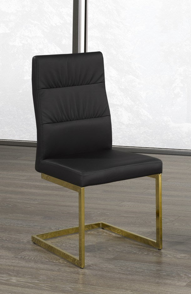 Cierra Dining Chair - Black, Gold