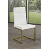 Cierra Dining Chair - White, Gold