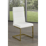 Cierra Dining Chair - White, Gold