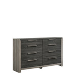 Andra 8 Drawer Dresser - Grey, Black