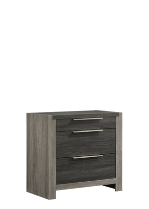 Andra Night Table - Grey, Black