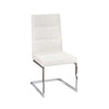 Cierra Dining Chair - White, Silver