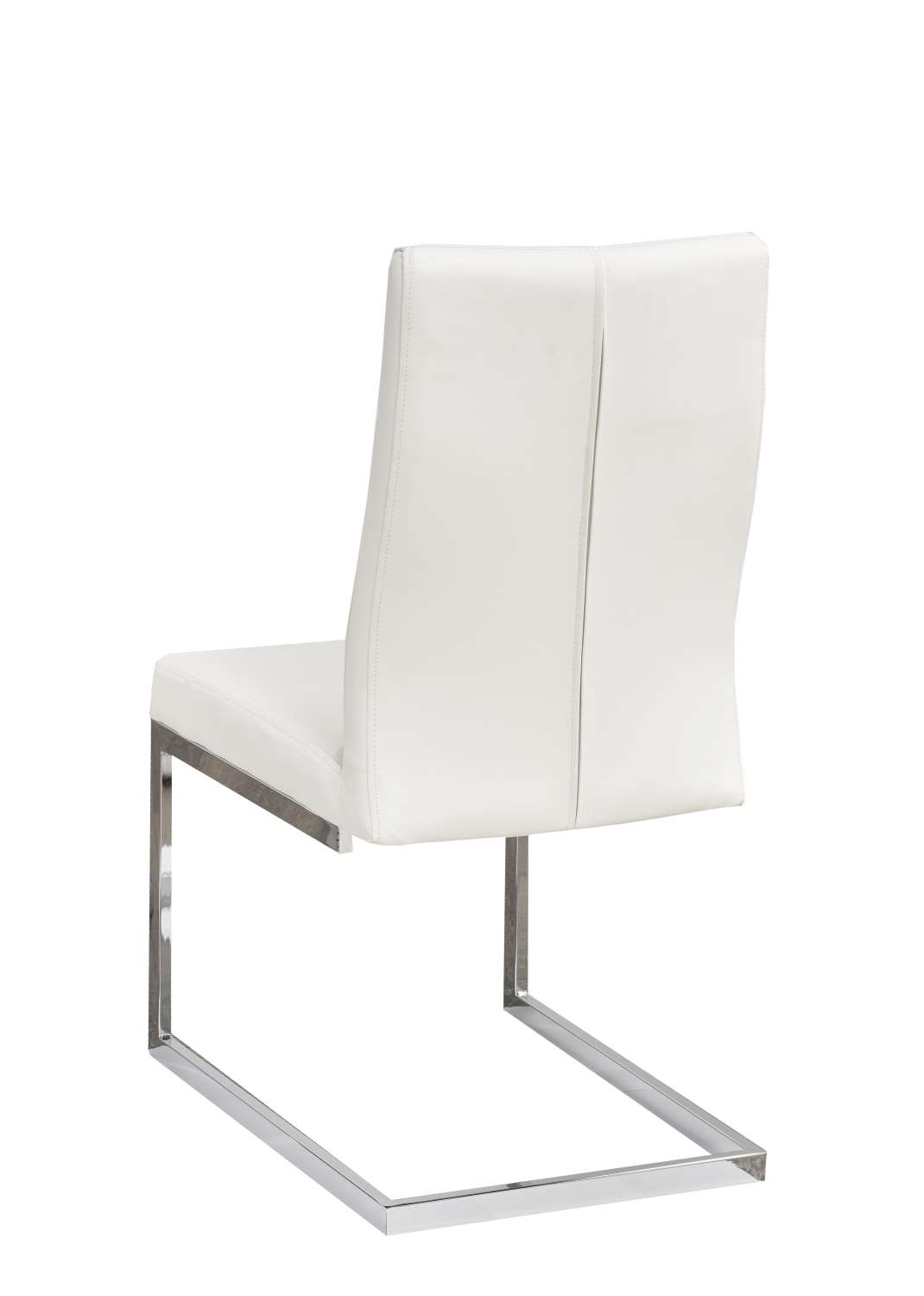 Cierra Dining Chair - White, Silver