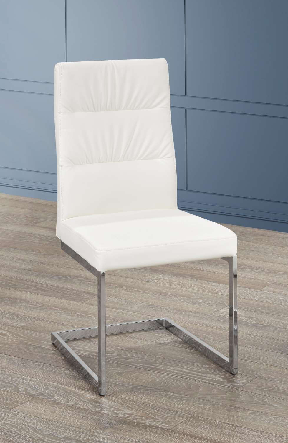 Cierra Dining Chair - White, Silver
