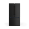 Thor Kitchen Matte Black French Door Counter-Depth Refrigerator with Ice Maker| Gordon Ramsay Collection (20.3 cu.ft.) - RF3621CTD00-BLU
