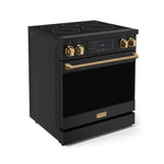 Thor Kitchen Black Stainless Steel Freestanding Professional Electric Range|Gordon Ramsay Series (4.55 cu.ft.) - RSE30B-BRZ