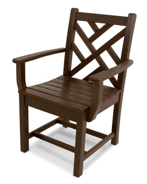 POLYWOOD® Chippendale Dining Arm Chair - Mahogany