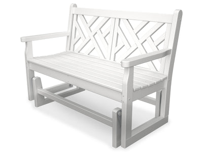 POLYWOOD® Chippendale Glider - White