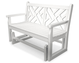 POLYWOOD® Chippendale Glider - White