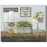 Well Stocked I Wall Art - Green/White - 20 X 16