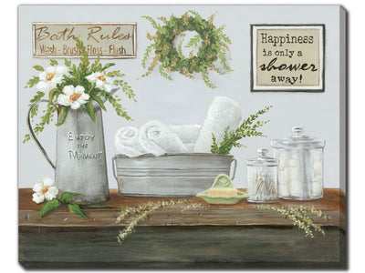 Well Stocked II Wall Art - Green/White - 20 X 16