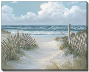 To the Shoreline Wall Art - Blue/White - 20 X 16