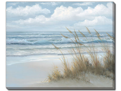 Seaside Grains Wall Art - Blue/White - 20 X 16